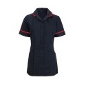 Women’s Spot Tunic (Navy Blue & White with Red Trim) - HF719