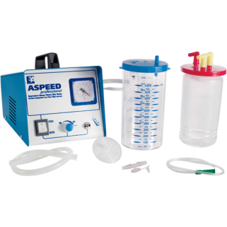 3A ASPEED Suction Unit Double Pump with 1000cc Jar + 10 Catheters