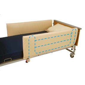 High Sided Cotside Bumpers - Extra Height  for Airflow Mattresses. (Open Ends 134 x 96 cm)