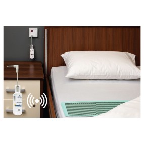 Wireless WetSense Bed Alertamat, Enuresis Detection for Immediate Care Response
