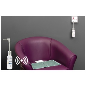 Wireless WetSense Chair Alertamat, Incontinence Detection for Seated Care Monitoring