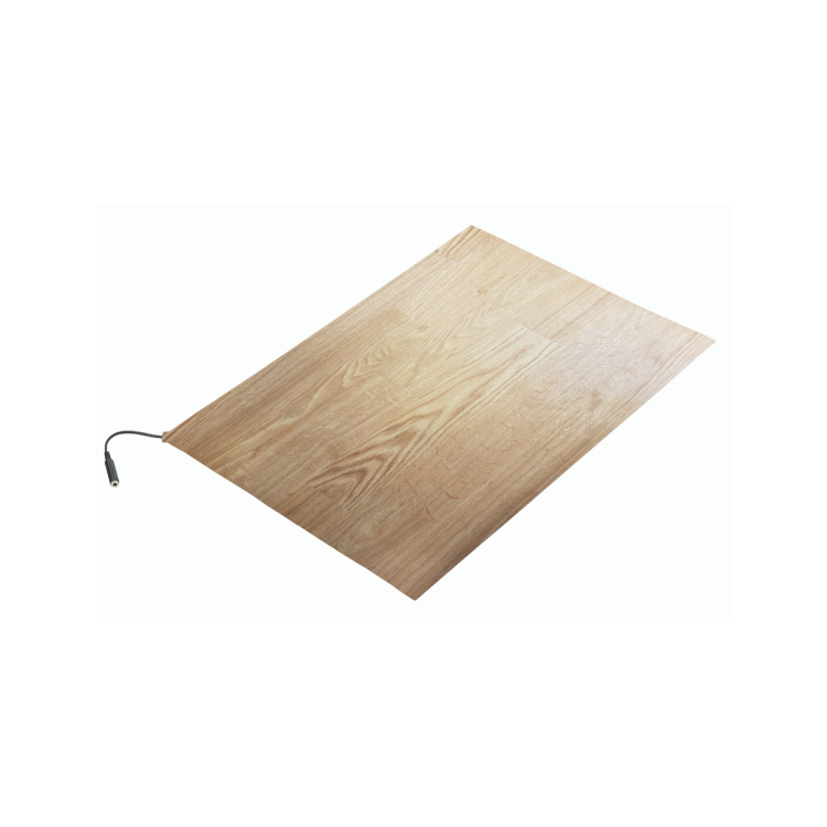Wired Wood Alertamat, Fall Prevention Mat with Natural Wood Safety Floor Finish