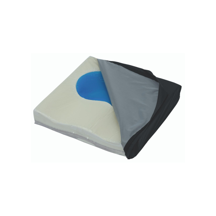 Alerta Gel-Visco Cushion, Contoured Viscoelastic Foam with Dual-Density SensaGel Suppor
