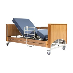 Alerta Lomond Rotate-Stand-Up Bed, Oak, Profiling Bed with Powered Rotation for Assisted Standing