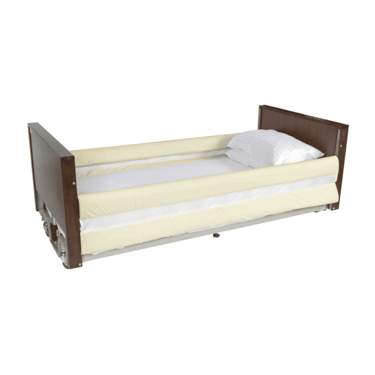 Alerta Bed Rail Bumpers, 2 Bar with Netting 220cm, Breathable PU Padding for Side Rail Protection