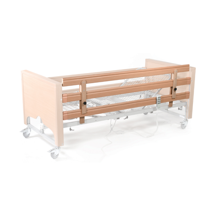 Lomond Single High Side Rail, Oak or Walnut, for Added Bed Safety and Support