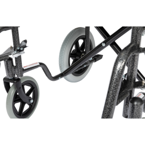 Alerta Car Transit Wheelchair, Crash Tested, Drop-Down Arms, Puncture-Proof Tyres