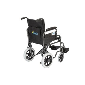 Alerta Car Transit Wheelchair, Crash Tested, Drop-Down Arms, Puncture-Proof Tyres