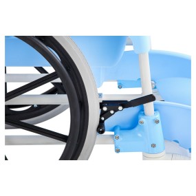 Alerta Aqua Shower Commode Chair, Self-Propelled, 4-in-1 Transfer, Shower and Toileting Chair