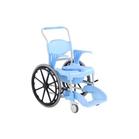 Alerta Aqua Shower Commode Chair, Self-Propelled, 4-in-1 Transfer, Shower and Toileting Chair