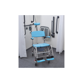 Alerta Aqua Community Tilt-in-Space Shower Commode Chair, Height Adjustable, Multifunction