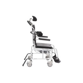 Alerta Aqua Tilt-In-Space Hi-Lo Shower Commode Chair, Height Adjustable, Gas-Assisted Mobility