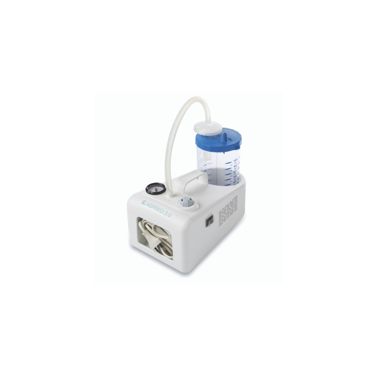 3A Professional Aspirator Single Pump, Compact Medical Suction Unit with 1000ml Jar and Accessories