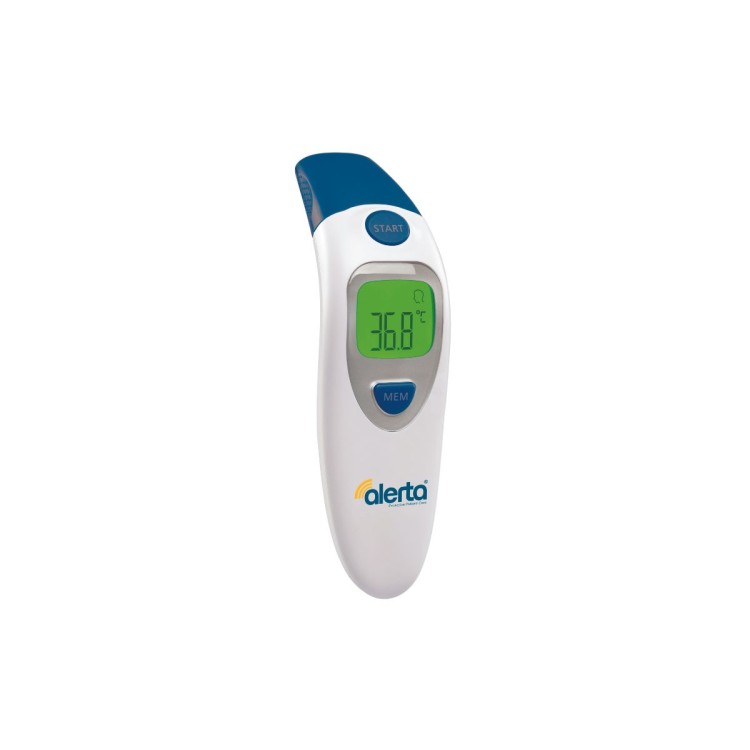 Alerta Digital Non-Contact Forehead & Ear Thermometer, Instant, Hygienic, Dual-Mode Temperature Readings