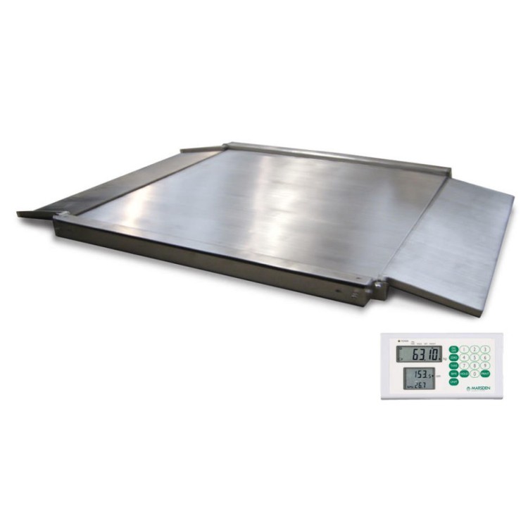 Marsden M-920 Stainless Steel Bed Weigher, Class III Approved, Heavy-Duty Washdown Scale