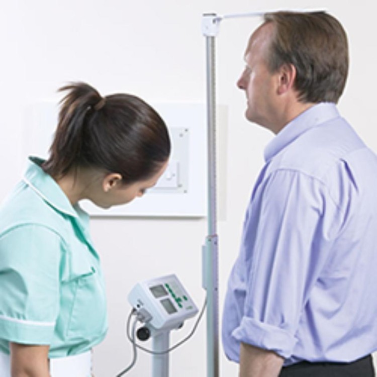 Marsden HM-201D Automatic Height Measure, 120cm–200cm Range, Digital BMI Input for Column and Bariatric Scales