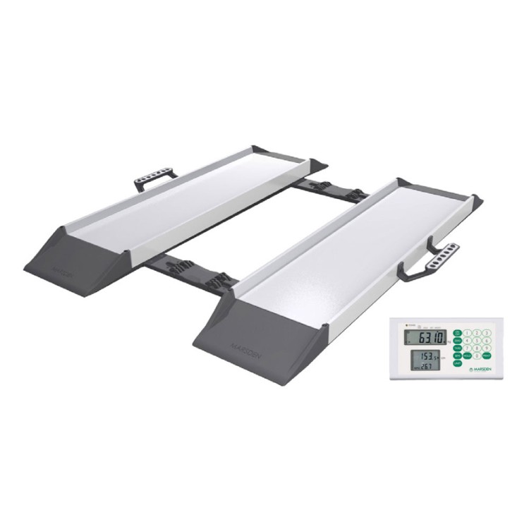 Marsden M-615 Portable Wheelchair Scale, Folding Beam Design, 300kg Capacity, Class III Approved