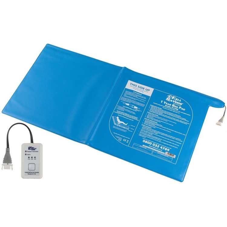 Fall Savers Wireless Foldable Bed Sensor with Transmitter - Rapid Patient Exit Alert