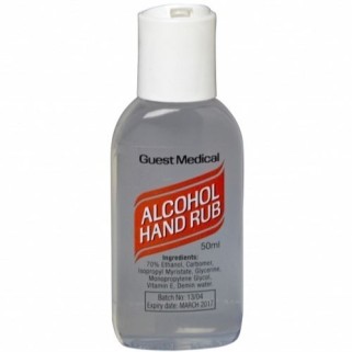 Alcohol Hand Rub 50ml with (rocker) top (Case of 50)