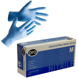 Blue Nitrile Powder-Free Gloves UltraFLEX (Case of 1000)