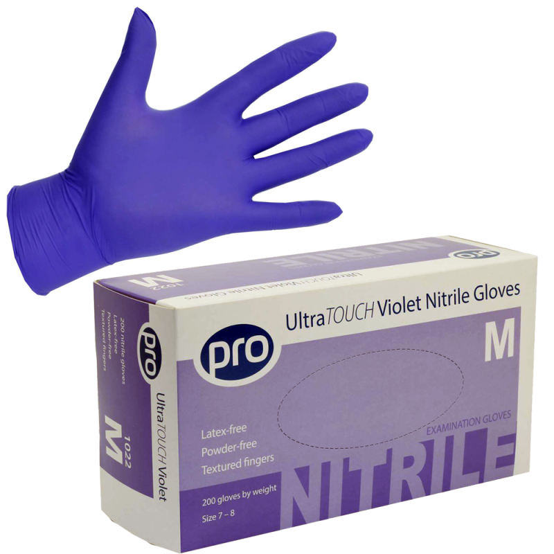Extra Small - Violet  Nitrile Powder-Free Gloves UltraTOUCH (Case of 2000)