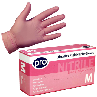 Extra Small - Pink Nitrile Powder-Free Gloves UltraFLEX (Case of 1000)