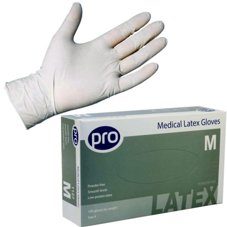 Powder-Free Latex Gloves Medical-Grade AQL 1.5 (Case of 1000)