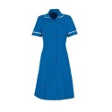 Zip Front Dress (Blade Blue with White Trim) - HP297